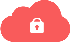 red security icon with lock