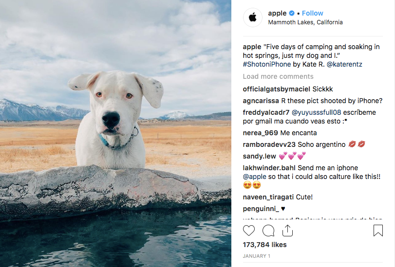 a representation of customer collaboration via user generated content on Instagram